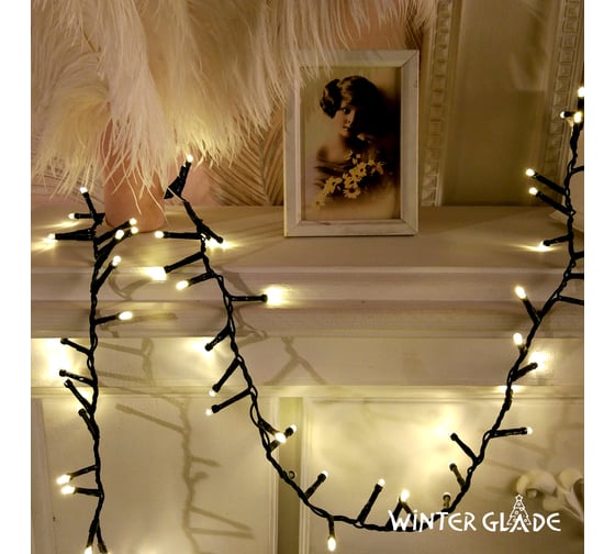 Электрическая гирлянда Winter Glade Теплый белый свет 370 ламп CB370