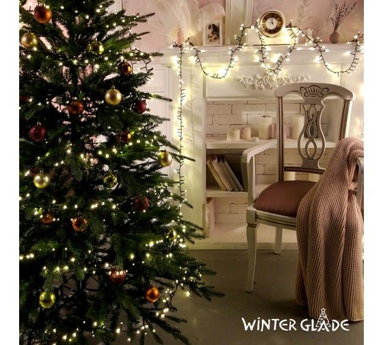 Электрическая гирлянда Winter Glade Теплый белый свет 370 ламп CB370