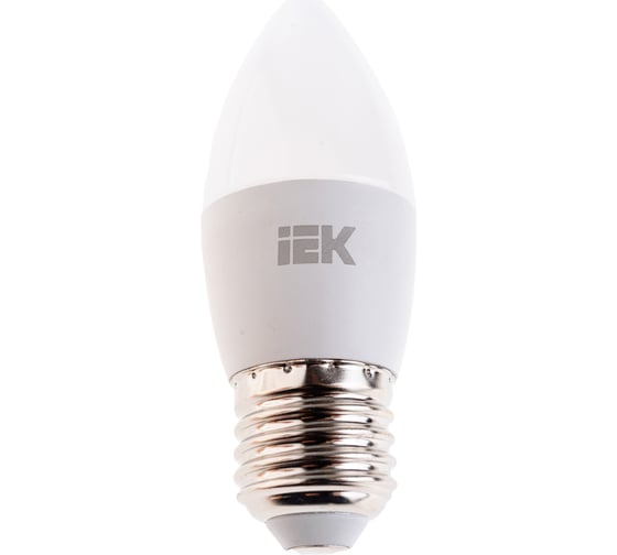 Лампа IEK LED C35 свеча 5 Вт 230 В 3000К E27 LLE-C35-5-230-30-E27