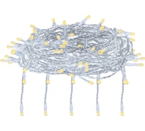 Электрогирлянда VEGAS Занавес 156 желтых ламп 12 нитей контроллер 8 режимов 55079