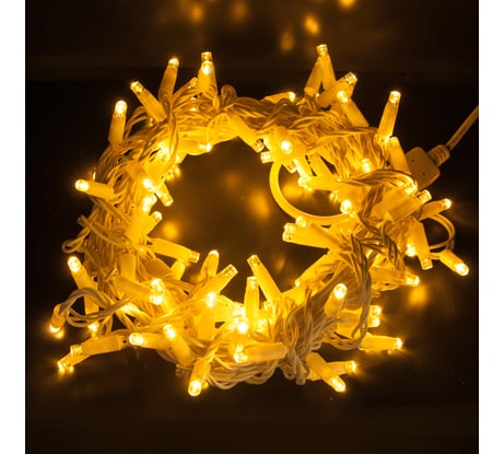 Новогодняя гирлянда Eurosvet 400-101 нить теплый белый a044072