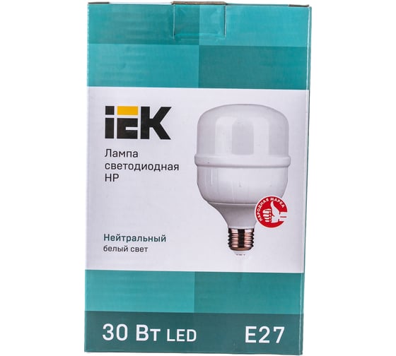 Лампа IEK LED HP 30 Вт 230 В 4000К E27 LLE-HP-30-230-40-E27