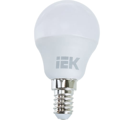 Лампа IEK LED G45 шар 7 Вт 230 В 3000К E14 LLE-G45-7-230-30-E14 1