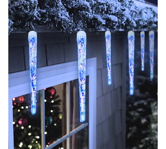 Электрогирлянда-конструктор Vegas Сосульки 40 теплых LED ламп, прозрачный провод, 10 шт. 55036