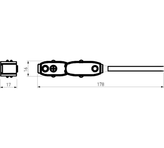 Ввод питания радиусного шинопровода Elektrostandard (черный) 85162/00 Slim Magnetic a066519