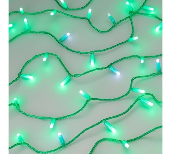 Светодиодная гирлянда Ardecoled ARD-STRING-CLASSIC-10000-GREEN-100LED-MILK-FLASH Green , 1шт 031197 1