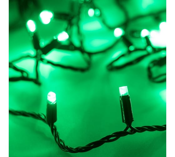 Светодиодная гирлянда Ardecoled ARD-STRING-CLASSIC-10000-BLACK-100LED-STD GREEN 1шт 025800