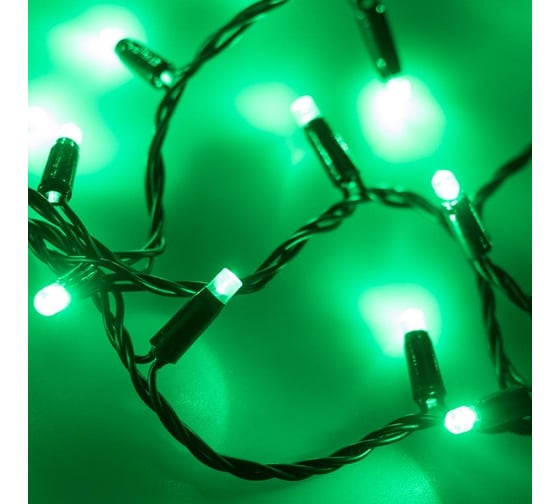 Светодиодная гирлянда Ardecoled ARD-STRING-CLASSIC-10000-BLACK-100LED-STD GREEN 1шт 025800