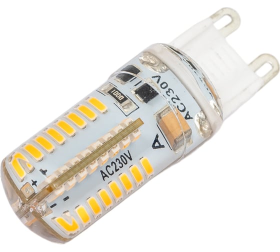 Лампа светодиодная General Lighting Systems GLDEN-G9-5-S-220-2700, 5Вт, 265Лм, 220В, цоколь G9, колба G9 (капсула), 2700К - теплый белый свет 653600