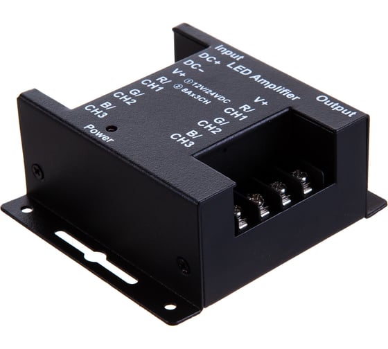 УсилительApeyron RGB 12В/24В, 288/576 Вт, 3 канала*8А 04-04(288)
