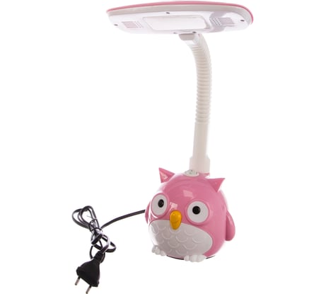 Настольный светильник Camelion KD-855 Сова C14 розовый 14019