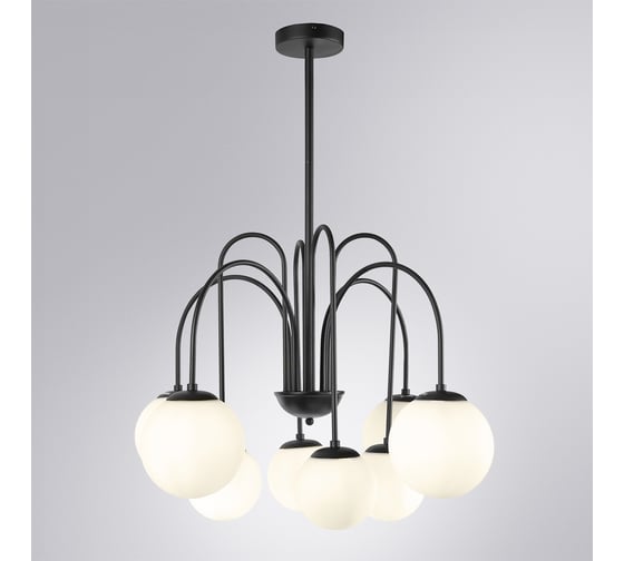 Люстра на штанге ARTE LAMP MEBSUTA A1675LM-8BK