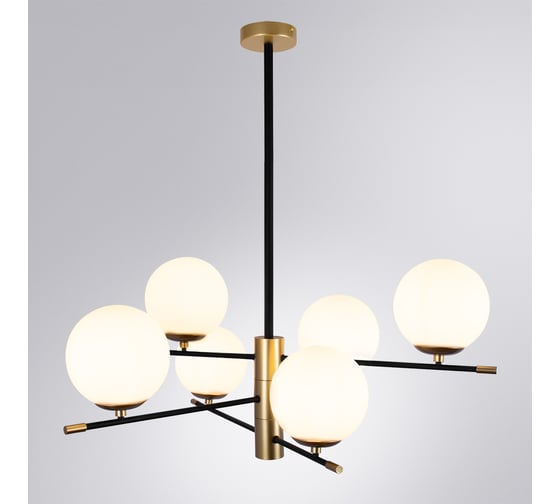 Люстра на штанге ARTE LAMP ARKAB A2225LM-6BK