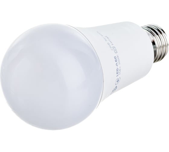 Лампа IEK LED A60 шар 15 Вт 230 В 3000К E27 LLE-A60-15-230-30-E27