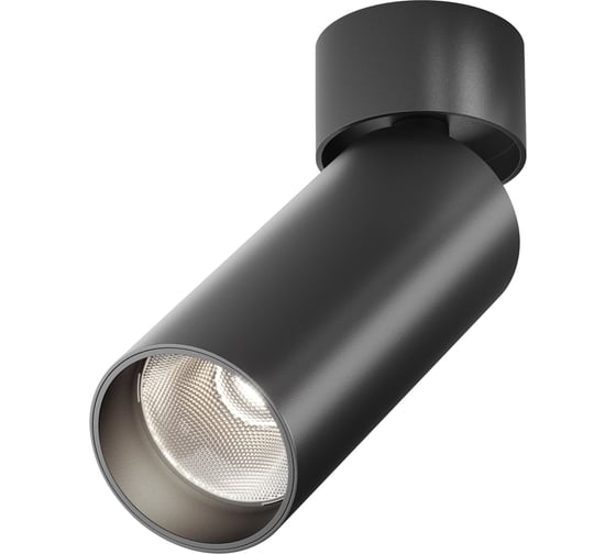 Потолочный светильник MAYTONI focus led 12w, алюминий, черный C055CL-L12B4K-W-B