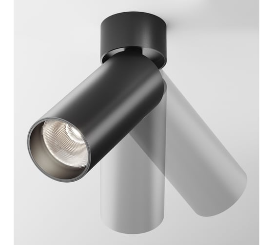 Потолочный светильник MAYTONI focus led 12w, алюминий, черный C055CL-L12B4K-W-B