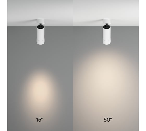 Потолочный светильник MAYTONI focus zoom 12w, алюминий, белый C055CL-L12W4K-Z-W