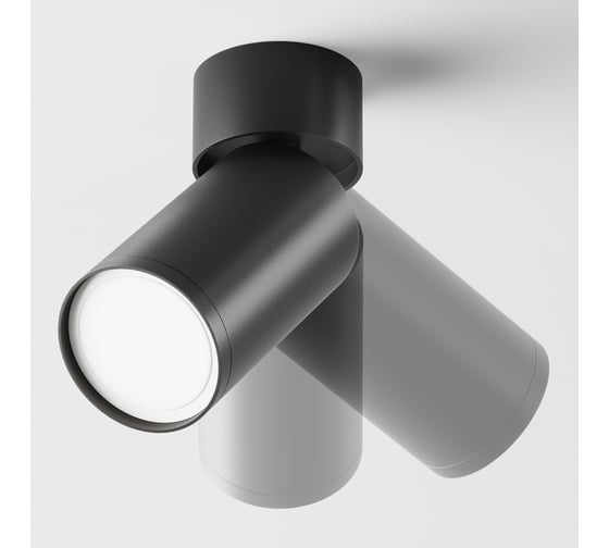Потолочный светильник MAYTONI focus s 10w, алюминий, черный C050CL-U-1B