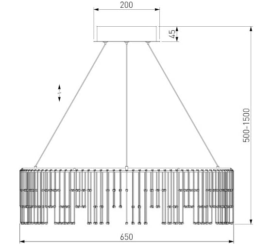 Подвесной светодиодный светильник Bogate's 454/1 a066490