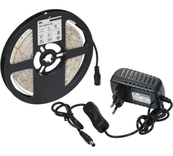 Лента IEK led 5м блистер lsr-3528w60-4.8-ip65-12v -eco LSR1-2-060-65-1-05