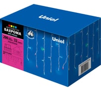 Светодиодная бахрома Uniel ULD-B3010-200/TWK MULTI IP67 с эффектом мерцания, 3м. UL-00002272