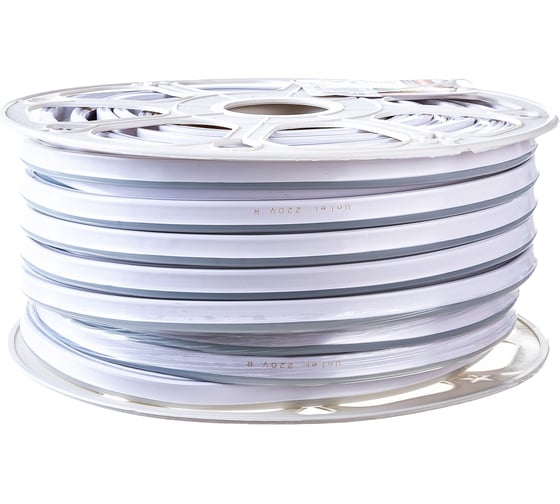 Светодиодная лента Uniel ULS-N21-2835-120LED/m-8mm-IP67-220V-8W/m-50M-RED 50м. UL-00003770