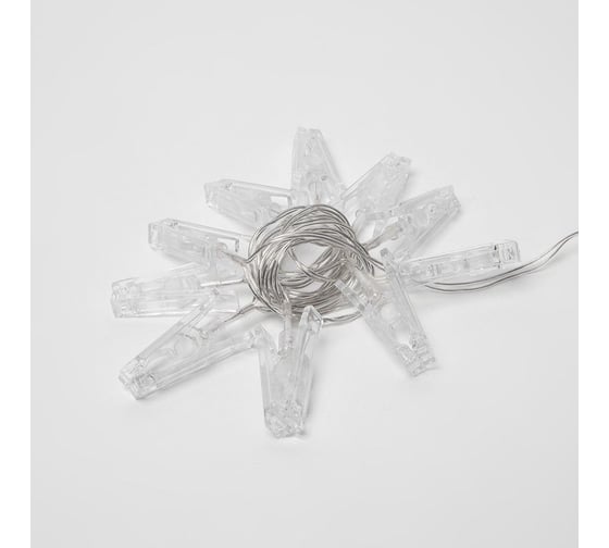 Светодиодная гирлянда на батарейках Uniel ULD-S0200-010/STB/2AA WARM WHITE, IP20, CLIPS, 2AA UL-00005484