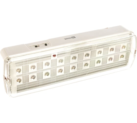 Светодиодный аварийный светильник IN HOME СБА 1048С-18AC/DC 18LED lead-acid AC/DC с наклейкой "ВЫХОД" 4690612031200