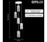 Хрустальный подвесной светильник Citilux Джейн Хром CL306051 6