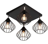 Люстра De Fran SP -1833, Е27 4x60Вт, серия КЕРО BK черный SP -1833 BK