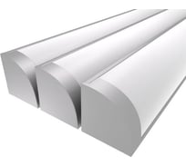 Профиль LEDCRAFT LC-LPU1616M20-1x3Silver комплект из 3 шт серебро (1м профиль+1м рассеиватель+2 заглушки+2 крепежа) 1611070405