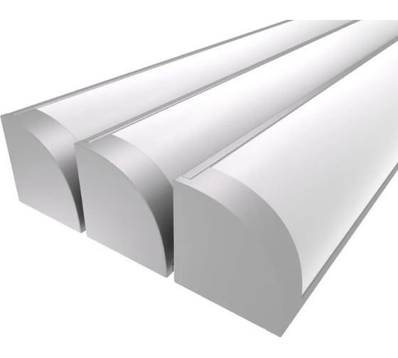 Профиль LEDCRAFT LC-LPU1616M20-1x3Silver комплект из 3 шт серебро (1м профиль+1м рассеиватель+2 заглушки+2 крепежа) 1611070405 1