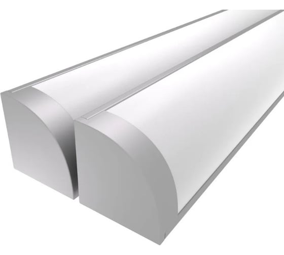 Комплект профилей LC-LPU1616M20-1x2Silver из 2 шт серебро (1м профиль+1м рассеиватель+2 заглушки+2 крепежа) LEDCRAFT 1611070402 1