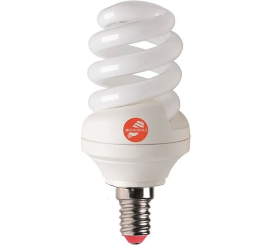 Лампа Экономка КЛЛ SPC 13W-Е14 4000К трубка Т3 910лм LKsmSPC13wE1442eco 1