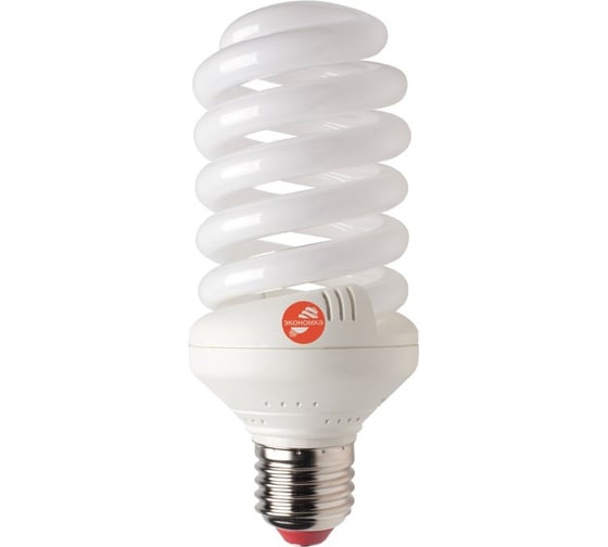 Лампа Экономка КЛЛ SPC 25W-Е27 2700К трубка Т3 1875лм LKsmSPC25wE2727eco 1
