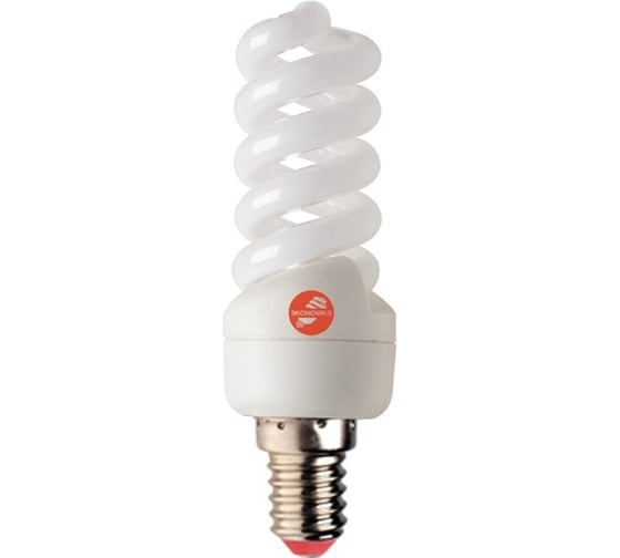Лампа Экономка КЛЛ SPC 11w Е14 2700К трубка Т2 570лм LKsmT2SPC11wE1427eco