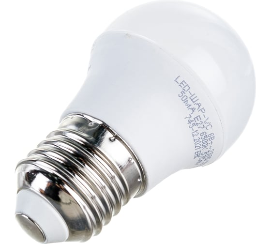 Светодиодная лампа IN HOME LED-ШАР-VC 6Вт 230В Е27 6500К 540Лм 4690612030654