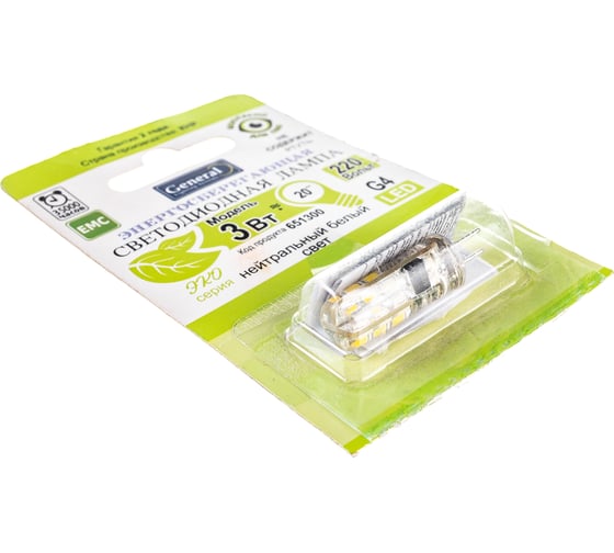 Светодиодная лампа General Lighting Systems G4-3W-S-220V-651300