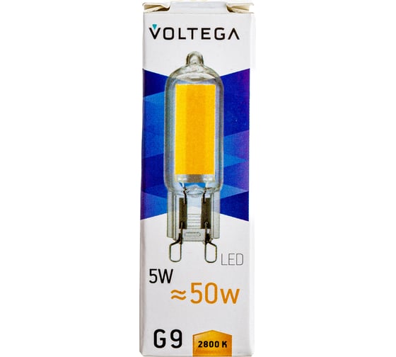 Светодиодная лампа VOLTEGA Капсула G9 2800К 5W 7090