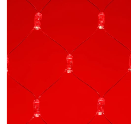 Светодиодная гирлянда Ardecoled ARD-NETLIGHT-CLASSIC-2000x1500-CLEAR-288LED Red 1шт 024679