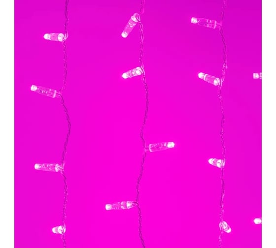 Светодиодная гирлянда Ardecoled ARD-CURTAIN-CLASSIC-2000x1500-CLEAR-360LED Pink 1шт 024880