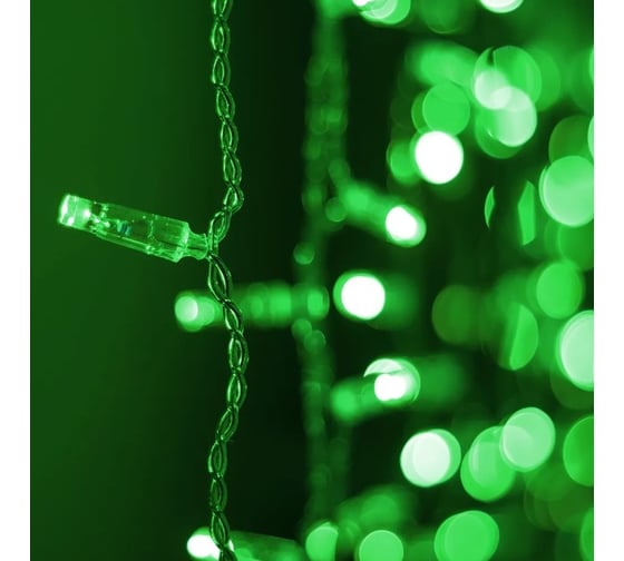Светодиодная гирлянда Ardecoled ARD-CURTAIN-CLASSIC-2000x3000-CLEAR-760LED Green 1шт 024859 1