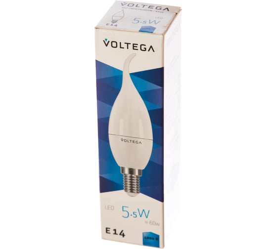 Светодиодная лампа VOLTEGA Свеча на ветру Е14 4000К 5.5W 8340