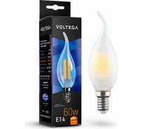 Светодиодная лампа VOLTEGA Свеча на ветру матовая Е14 2800К 6W 7025