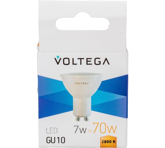 Светодиодная лампа VOLTEGA Софит GU10 2800К 7W 7056