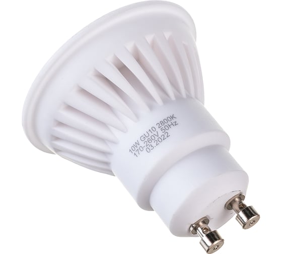 Светодиодная лампа VOLTEGA Софит GU10 2800К 10W Керамика 7072