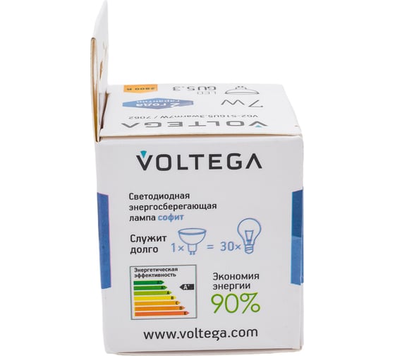 Светодиодная лампа VOLTEGA Софит линзованный GU5.3 2800К 7W 7062