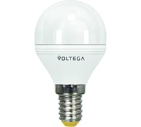 Светодиодная лампа VOLTEGA Шар диммируемый Е14 2800К 6W 5493