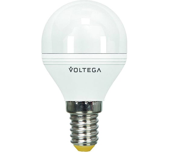 Светодиодная лампа VOLTEGA Шар диммируемый Е14 4000К 6W 5494