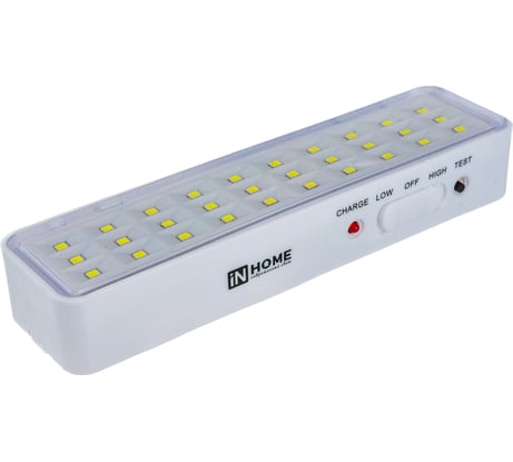 Светодиодный аварийный светильник IN HOME СБА 1096-30DC, 30LED, 600mAh, lithium battery, DC 4690612029474